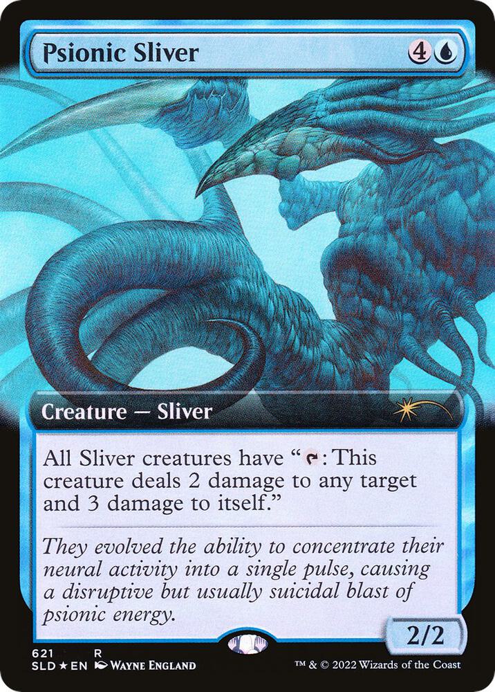 Psionic Sliver (Extended Art) 621 card from Secret Lair Drop Series