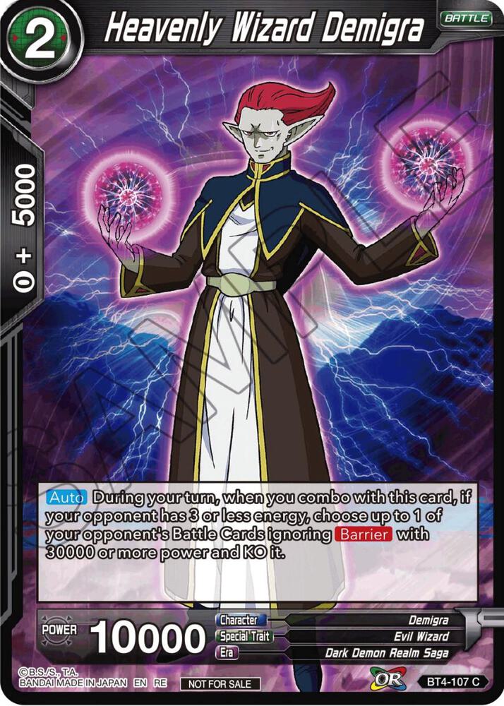 Heavenly Wizard Demigra (Championship Selection Pack 2023 Vol.1) BT4-107 card from Tournament Promotion Cards