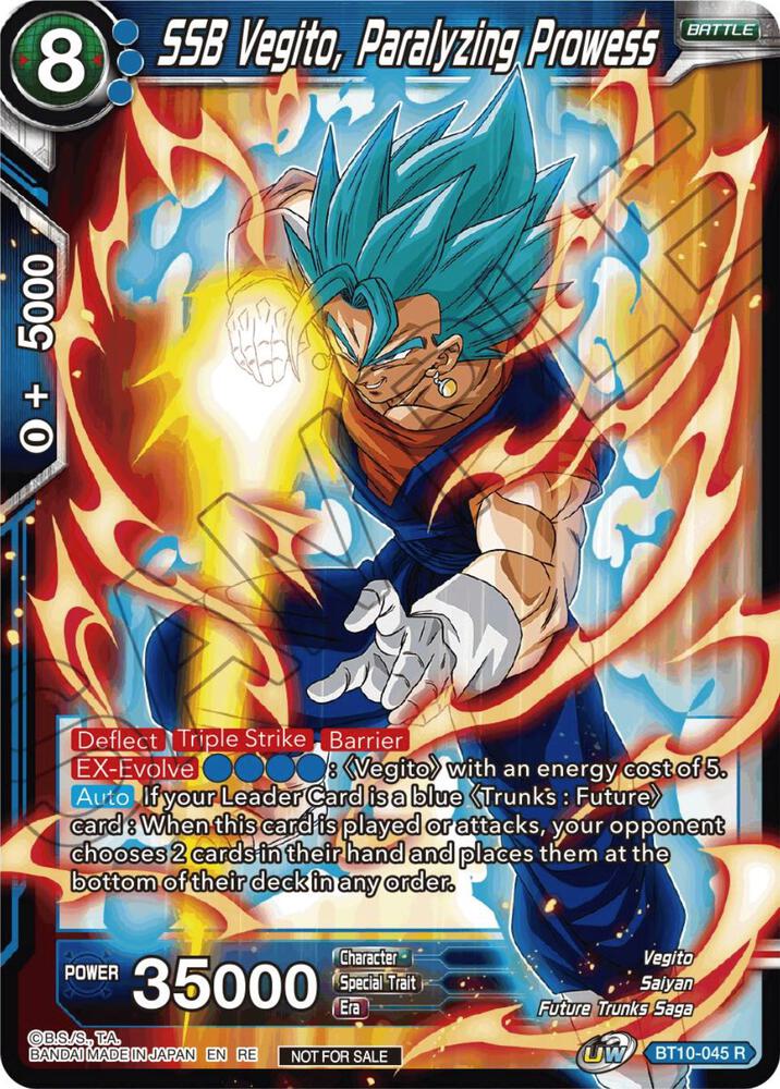 SSB Vegito, Paralyzing Prowess (Championship Selection Pack 2023 Vol.1) BT10-045 card from Tournament Promotion Cards
