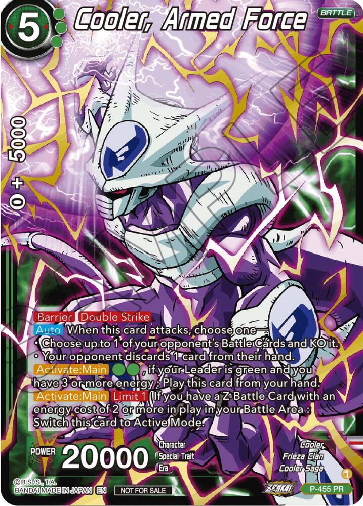 Cooler, Armed Force (Championship Selection Pack 2023 Vol.1) (Gold Stamped) P-455 card from Tournament Promotion Cards