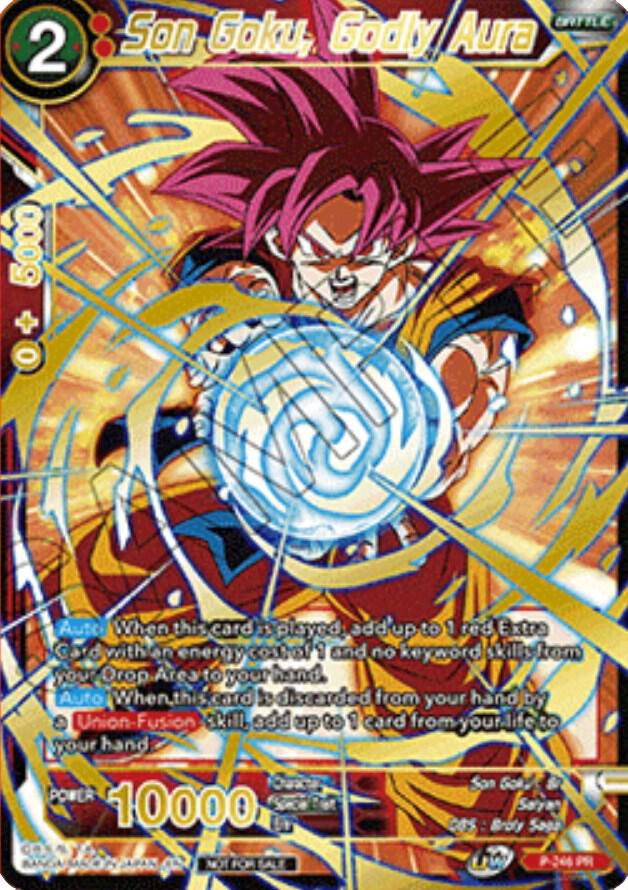 Son Goku, Godly Aura (Alt. Art Card Set 2023 Vol. 1) P-246 card from Tournament Promotion Cards