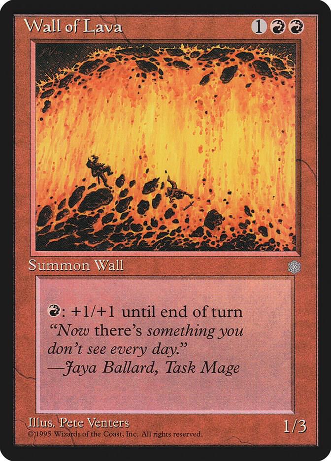 Wall of Lava card from Ice Age