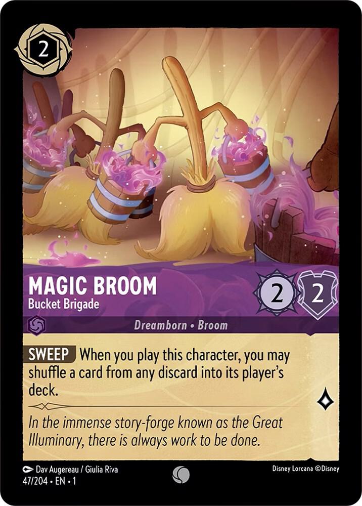 Magic Broom - Bucket Brigade 47/204 card from The First Chapter
