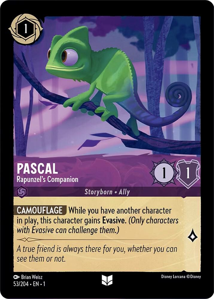 Pascal - Rapunzel's Companion 53/204 card from The First Chapter