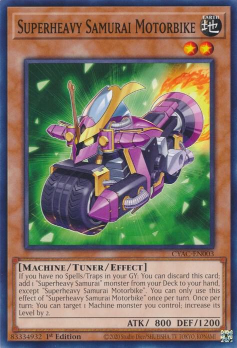 Superheavy Samurai Motorbike CYAC-EN003 card from Cyberstorm Access
