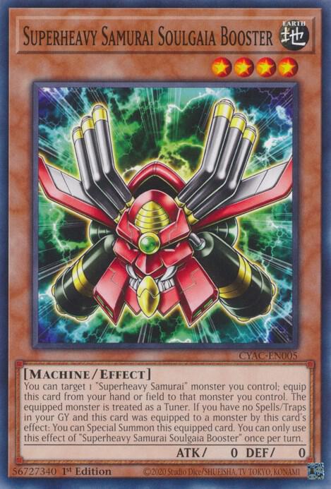 Superheavy Samurai Soulgaia Booster CYAC-EN005 card from Cyberstorm Access