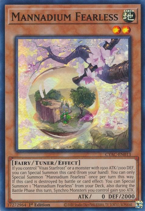 Mannadium Fearless CYAC-EN013 card from Cyberstorm Access
