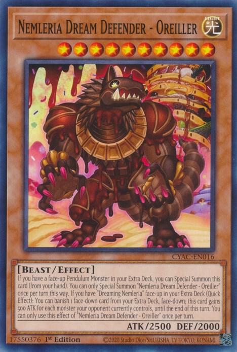 Nemleria Dream Defender - Oreiller CYAC-EN016 card from Cyberstorm Access