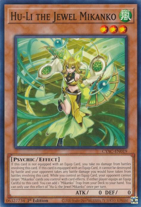 Hu-Li the Jewel Mikanko CYAC-EN019 card from Cyberstorm Access