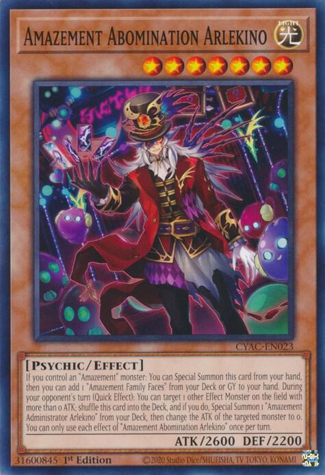 Amazement Abomination Arlekino CYAC-EN023 card from Cyberstorm Access