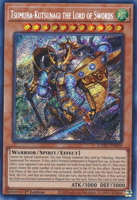 Tsumuha-Kutsunagi the Lord of Swords CYAC-EN024 card from Cyberstorm Access