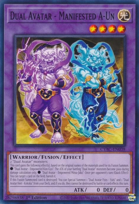 Dual Avatar - Manifested A-Un CYAC-EN038 card from Cyberstorm Access