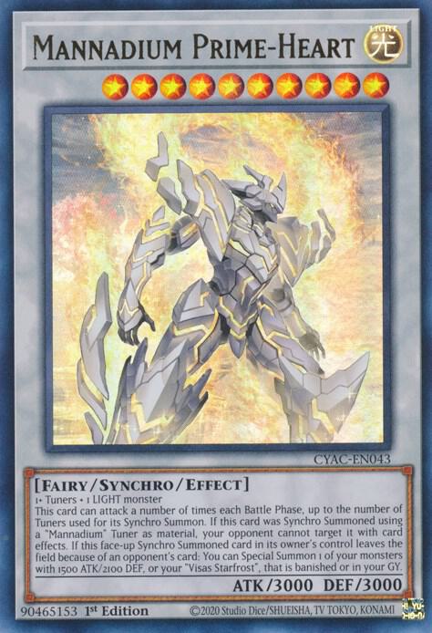 Mannadium Prime-Heart CYAC-EN043 card from Cyberstorm Access