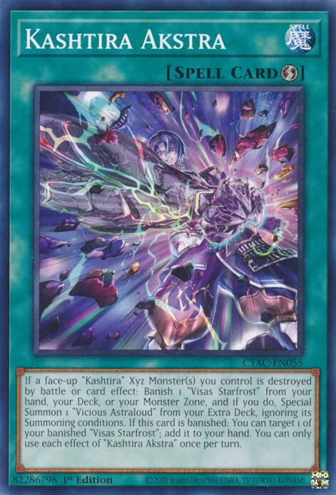 Kashtira Akstra CYAC-EN055 card from Cyberstorm Access