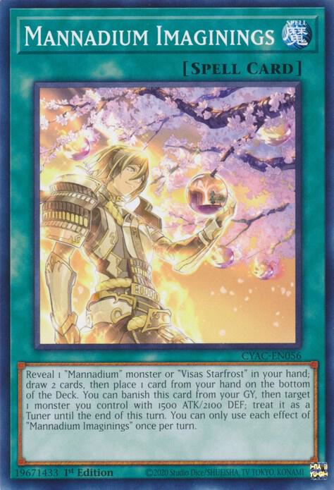 Mannadium Imaginings CYAC-EN056 card from Cyberstorm Access