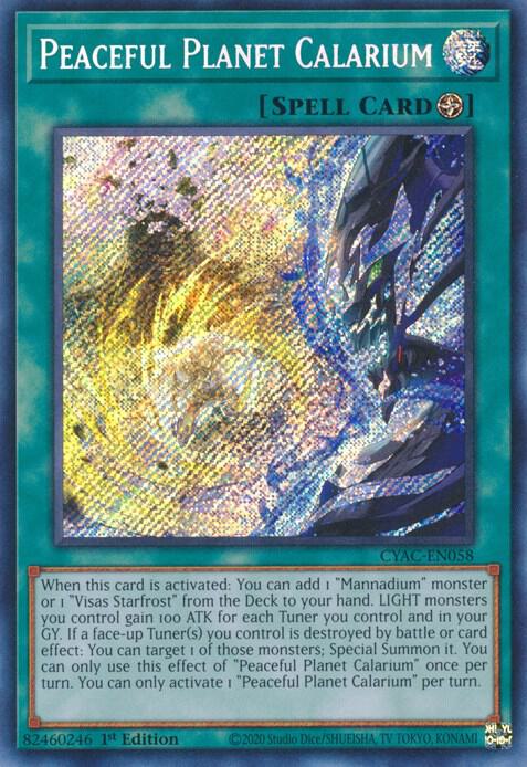Peaceful Planet Calarium CYAC-EN058 card from Cyberstorm Access