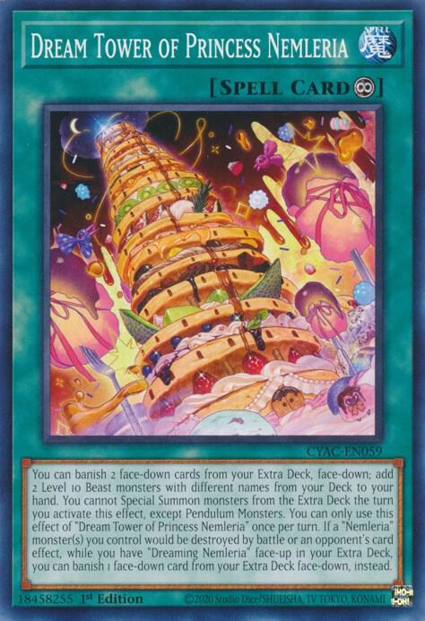 Dream Tower of Princess Nemleria CYAC-EN059 card from Cyberstorm Access