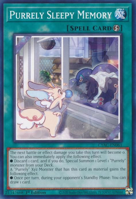 Purrely Sleepy Memory CYAC-EN061 card from Cyberstorm Access