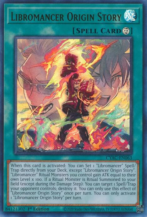 Libromancer Origin Story CYAC-EN063 card from Cyberstorm Access