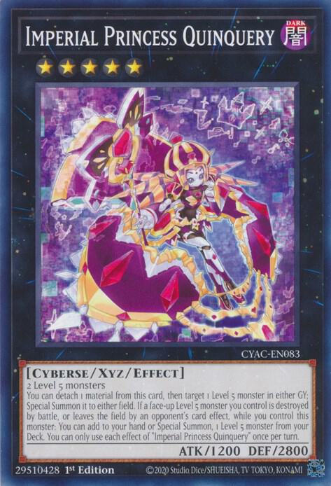 Imperial Princess Quinquery CYAC-EN083 card from Cyberstorm Access