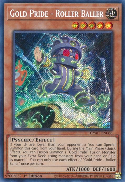 Gold Pride - Roller Baller CYAC-EN086 card from Cyberstorm Access