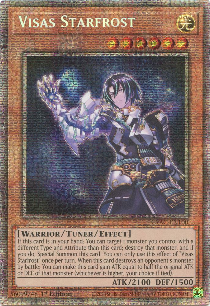 Visas Starfrost (Starlight Rare) CYAC-EN100 card from Cyberstorm Access