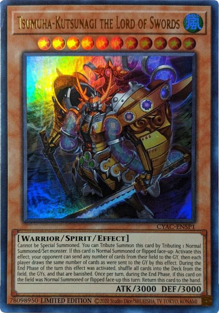 Tsumuha-Kutsunagi the Lord of Swords CYAC-ENSP1 card from Cyberstorm Access