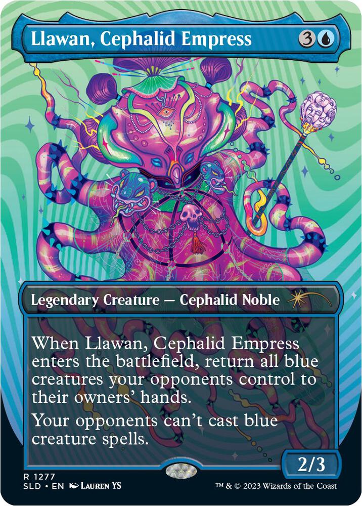 Llawan, Cephalid Empress 1277 card from Secret Lair Drop Series