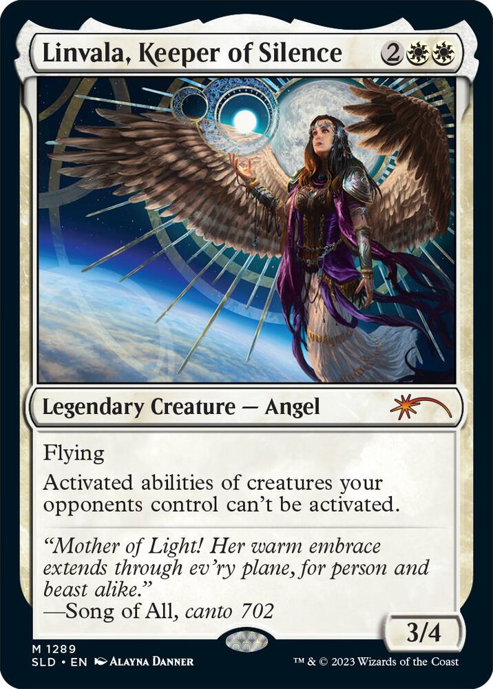 Linvala, Keeper of Silence 1289 card from Secret Lair Drop Series