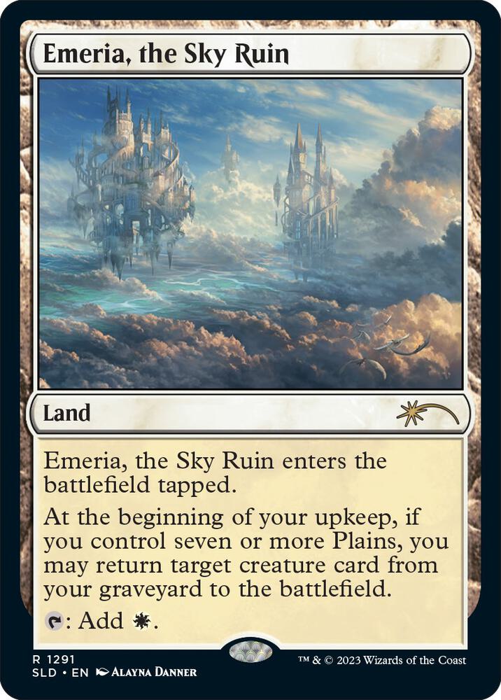 Emeria, the Sky Ruin 1291 card from Secret Lair Drop Series