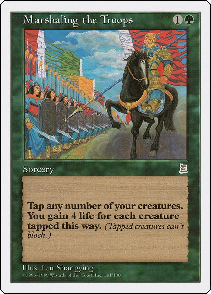 Marshaling the Troops 141 card from Portal Three Kingdoms
