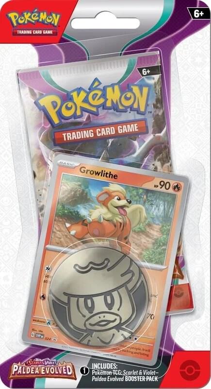 Paldea Evolved Single Pack Blister [Growlithe] card from SV02: Paldea Evolved
