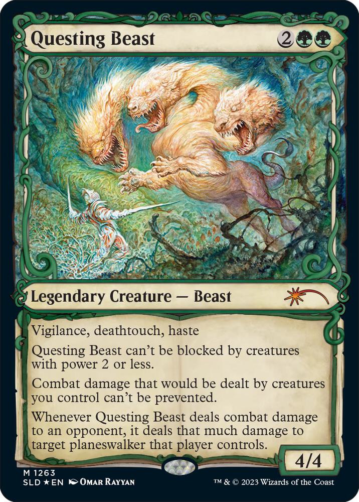 Questing Beast (Halo Foil) 1263 card from Secret Lair Drop Series