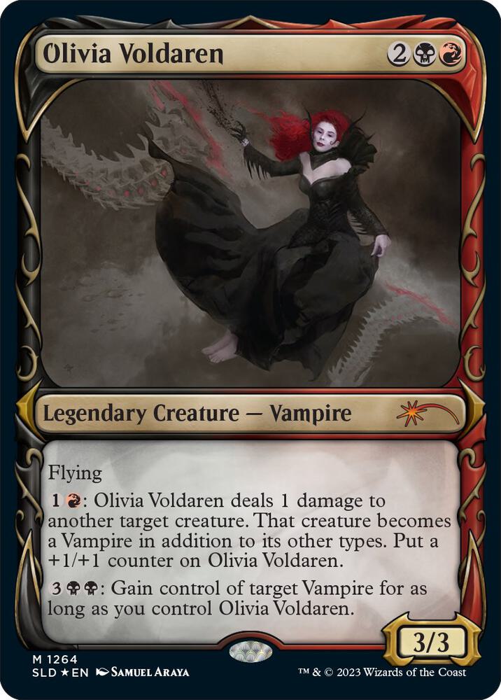 Olivia Voldaren (Halo Foil) 1264 card from Secret Lair Drop Series