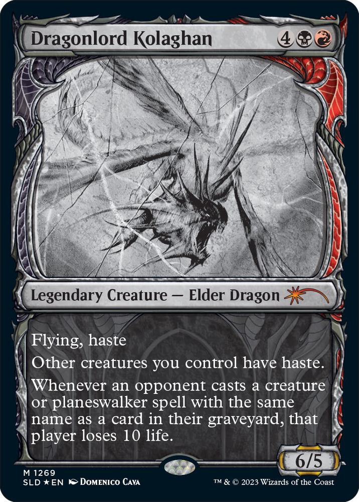 Dragonlord Kolaghan (Halo Foil) 1269 card from Secret Lair Drop Series