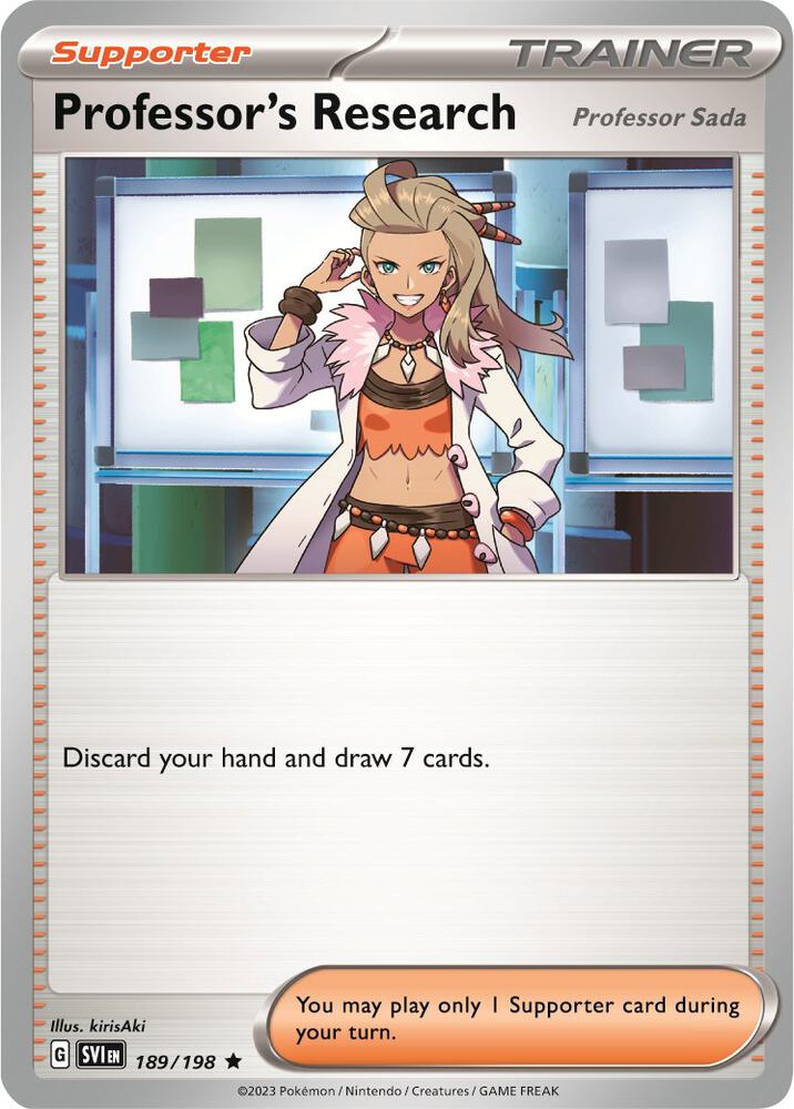 Professor's Research 189/198 card from Deck Exclusives