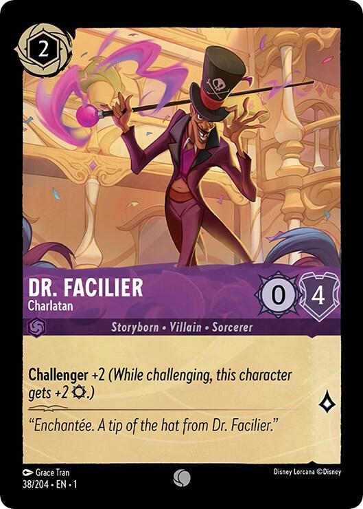 Dr. Facilier - Charlatan 38/204 card from The First Chapter