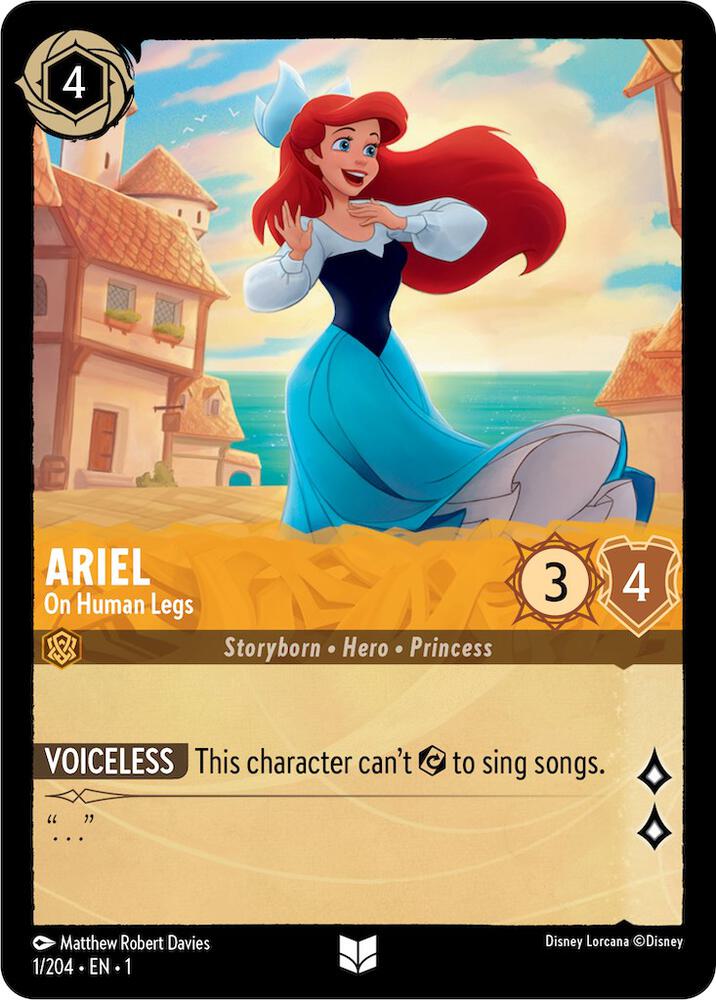Ariel - On Human Legs 1/204 card from The First Chapter