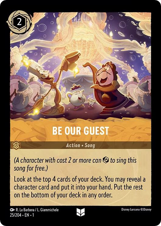Be Our Guest 25/204 card from The First Chapter