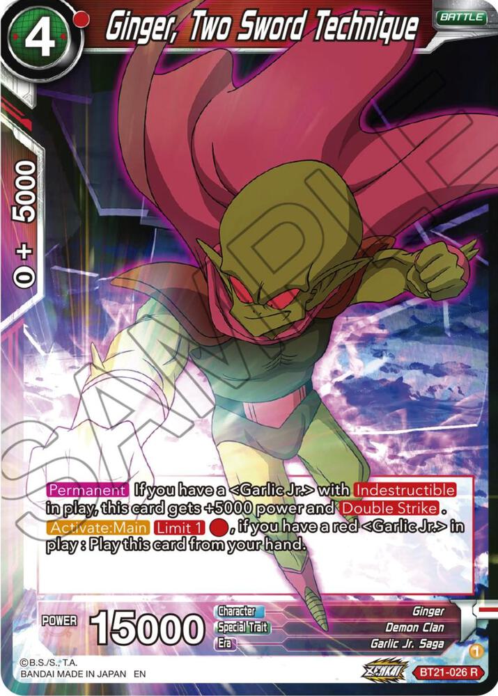 Ginger, Two Sword Technique BT21-026 card from Wild Resurgence