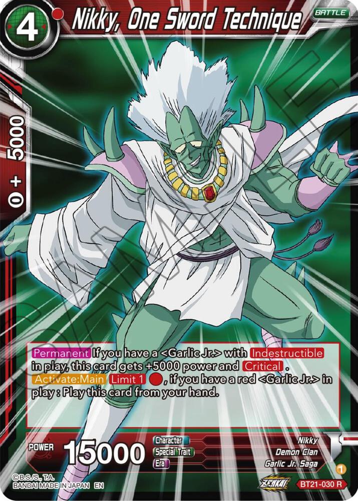 Nikky, One Sword Technique BT21-030 card from Wild Resurgence