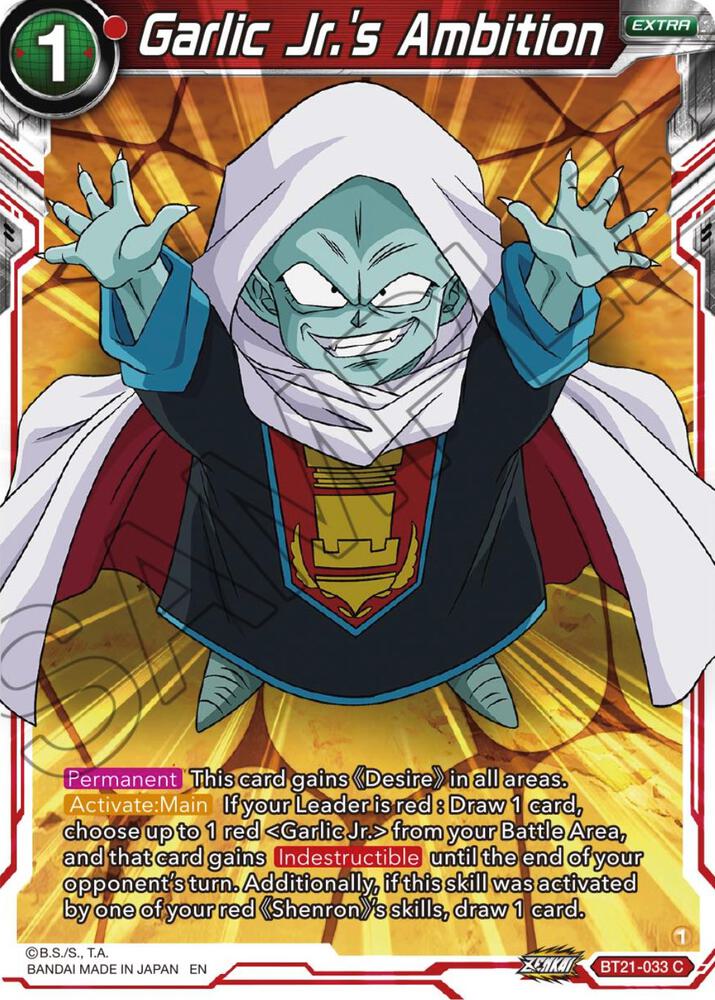 Garlic Jr.'s Ambition BT21-033 card from Wild Resurgence
