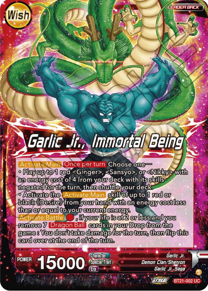 Garlic Jr. // Garlic Jr., Immortal Being BT21-002 card from Wild Resurgence