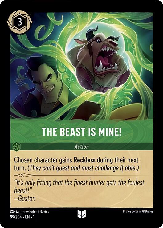 The Beast is Mine! 99/204 card from The First Chapter