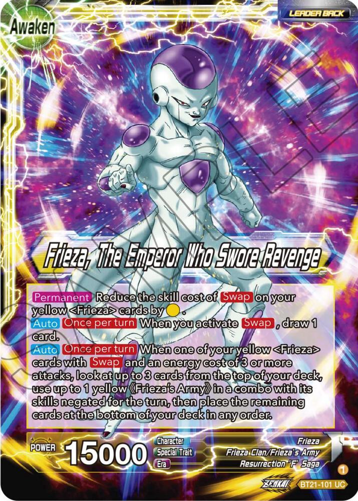Frieza // Frieza, The Emperor Who Swore Revenge BT21-101 card from Wild Resurgence