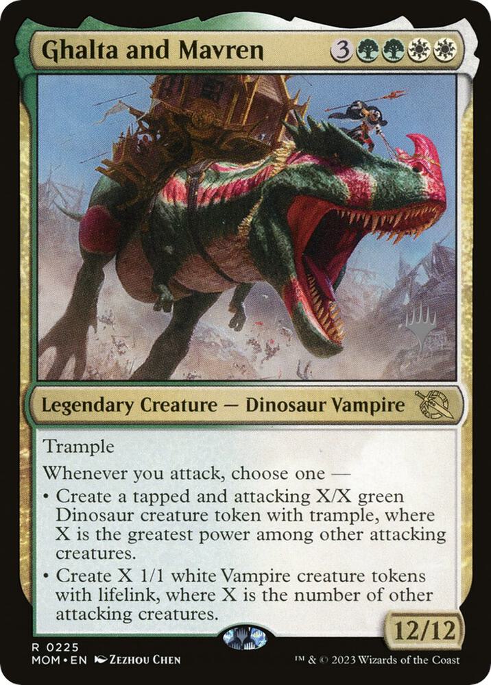 Ghalta and Mavren 225 card from Promo Pack: March of the Machine