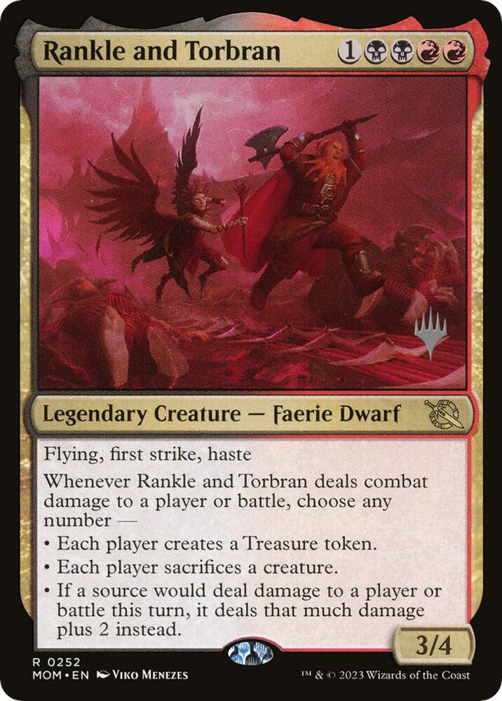 Rankle and Torbran 252 card from Promo Pack: March of the Machine