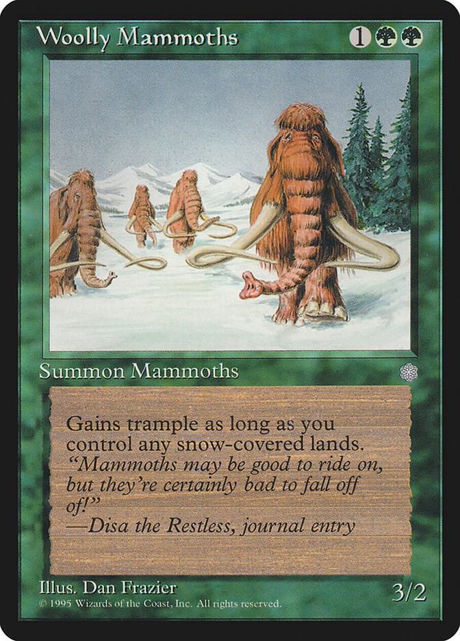 Woolly Mammoths card from Ice Age