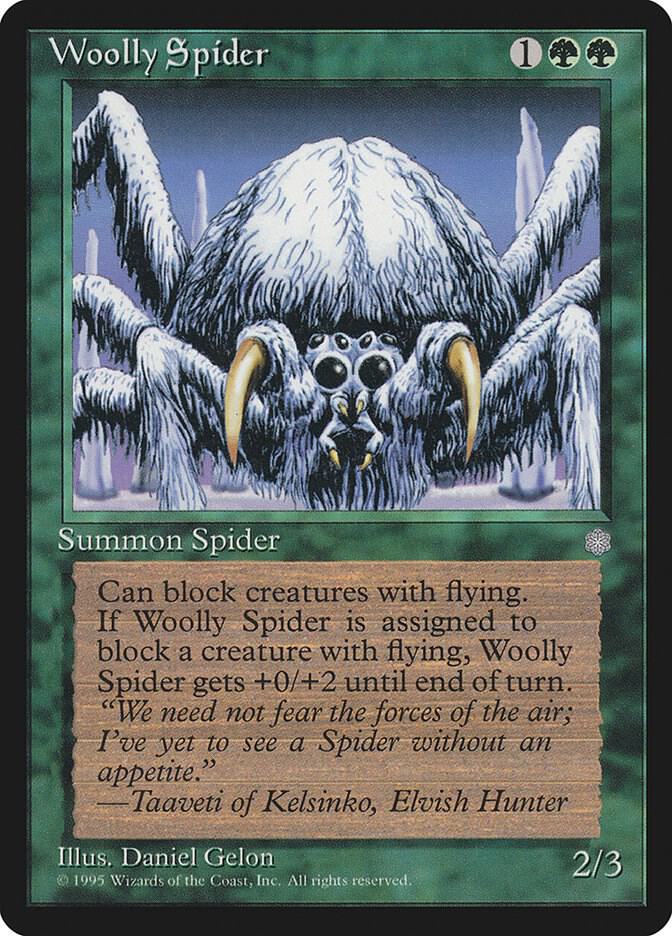 Woolly Spider card from Ice Age