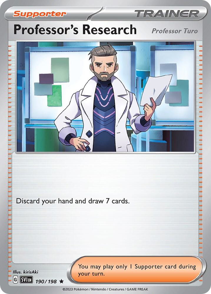 Professor's Research 190/198 card from Deck Exclusives